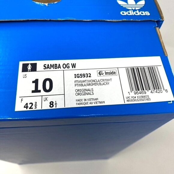 adidas Originals Samba OG White/Clay/White Size Various - Picture 14 of 15
